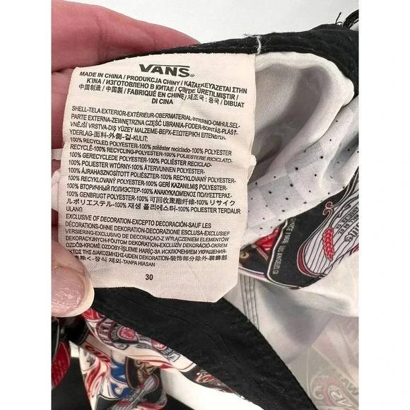 Vans Off The Wall Mens Logo All Oved Print Board Shorts Size 30 EXCELLENT UC - Picture 9 of 10